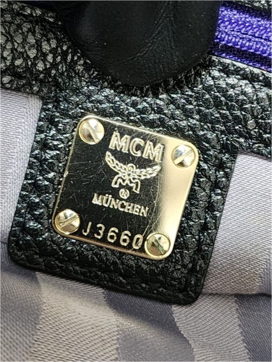 Authentic MCM Vintage Leather Backpack Black main image 8